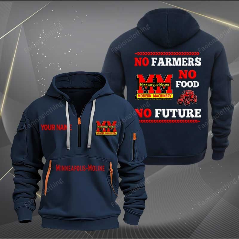 Sportswearmerch Minneapolis Moline Car Personalized Half Zip Hoodie For Fan