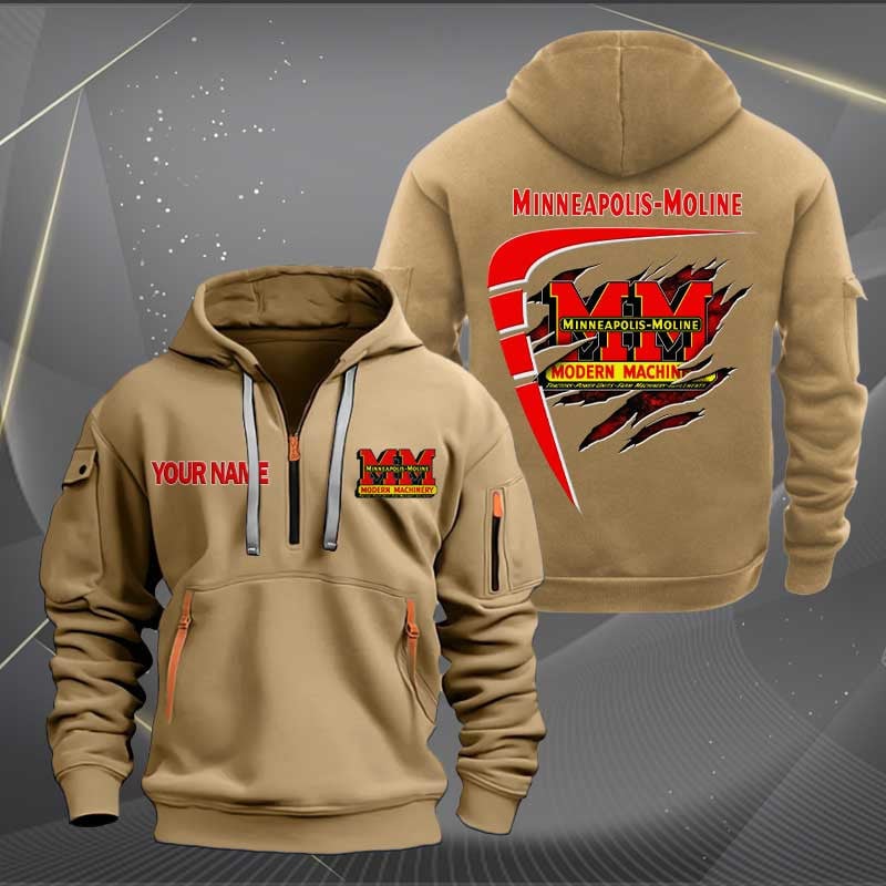 Sportswearmerch Minneapolis Moline Car Personalized Half Zip Hoodie For Fan