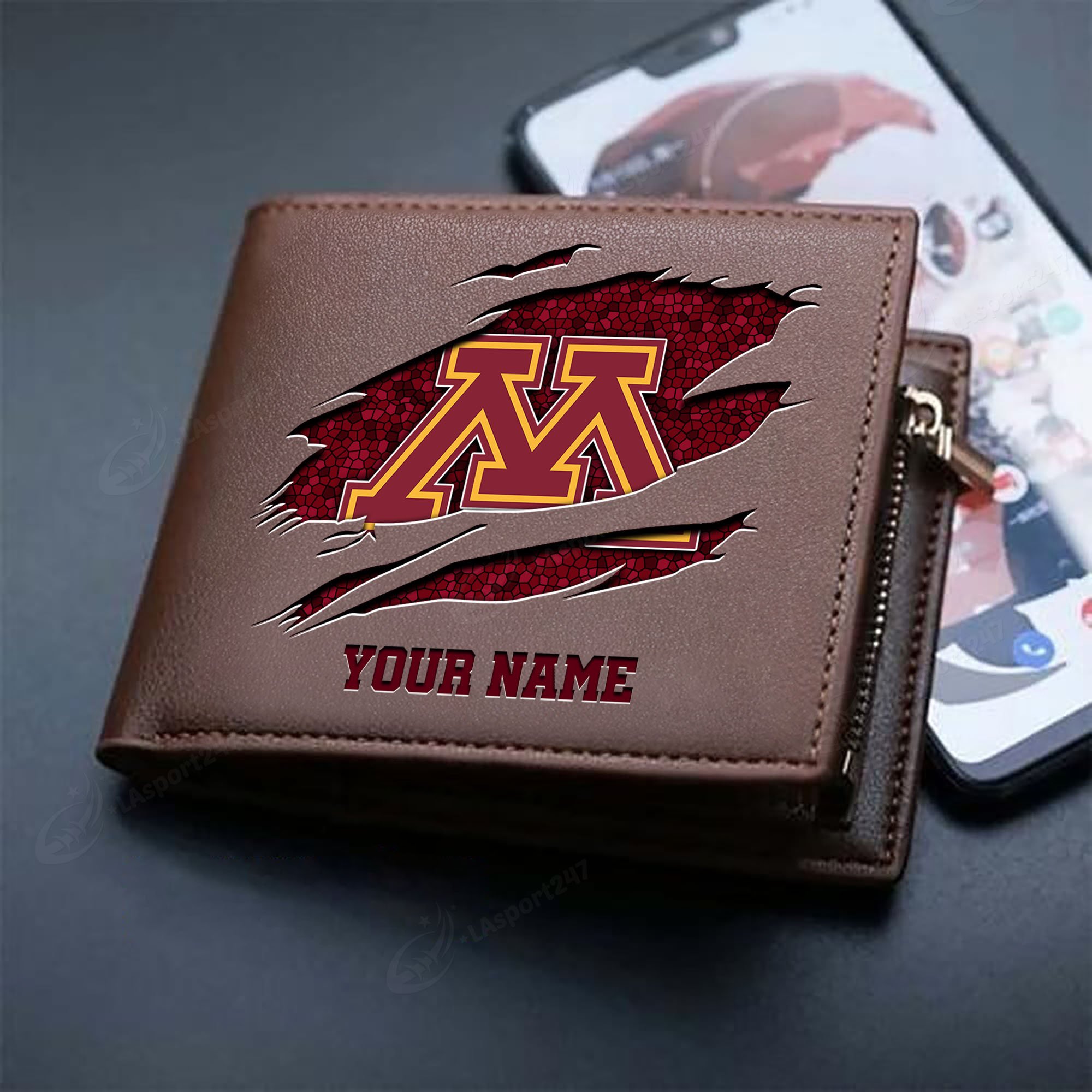 Sportswearmerch Minnesota Golden Gophers NCAA Men Wallet For Fan