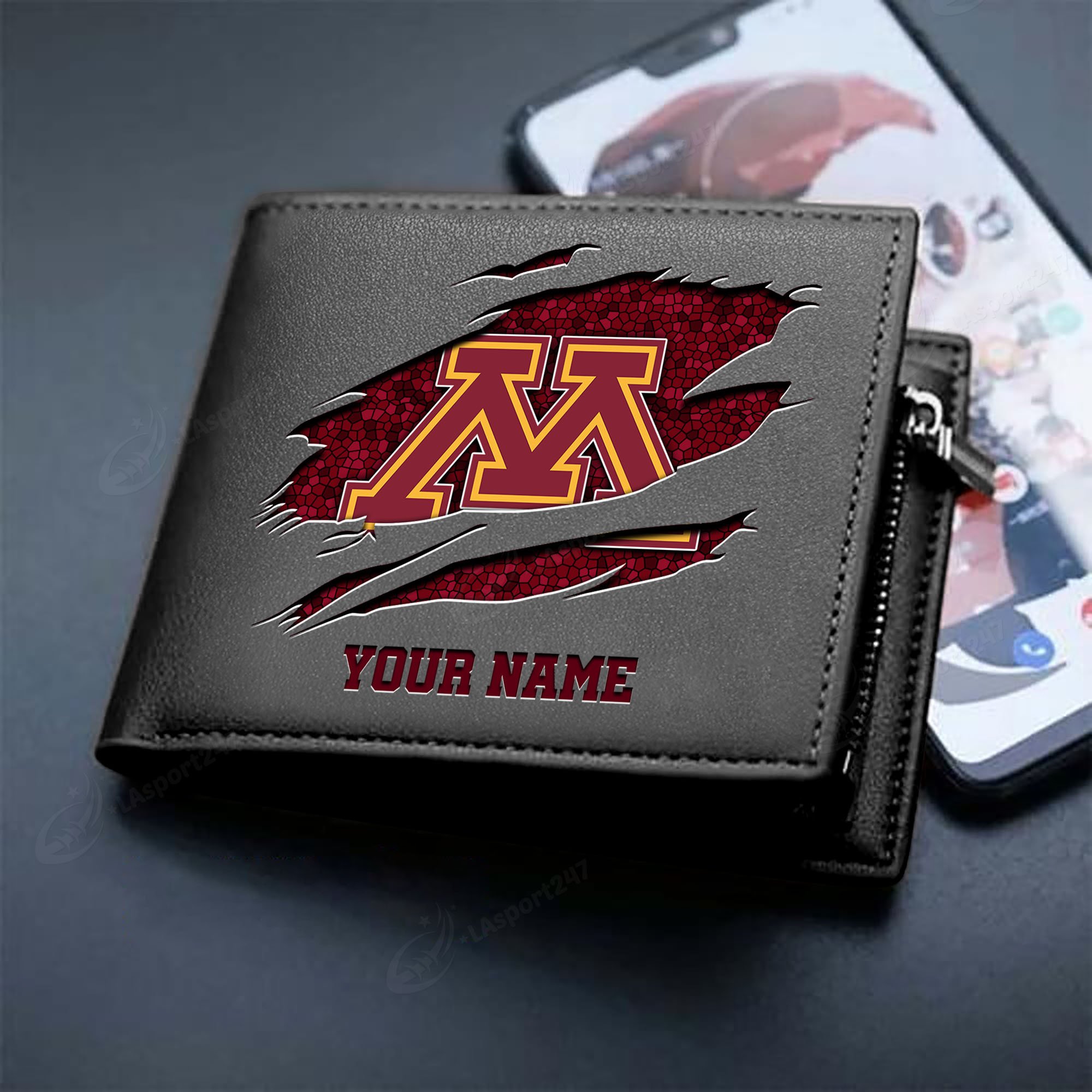 Sportswearmerch Minnesota Golden Gophers NCAA Men Wallet For Fan