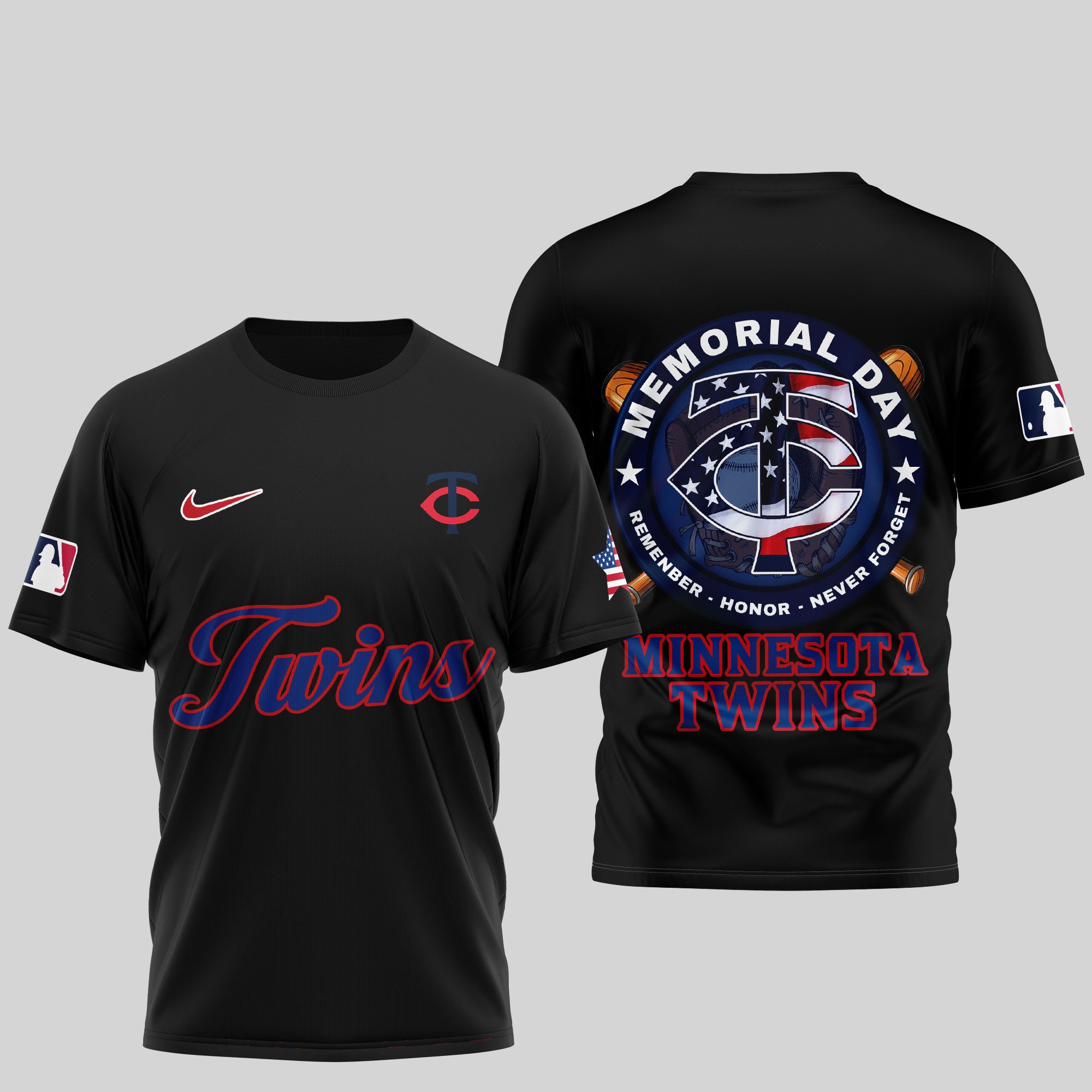 Sportswearmerch Minnesota Twins MLB Personalized T-shirt For Fan