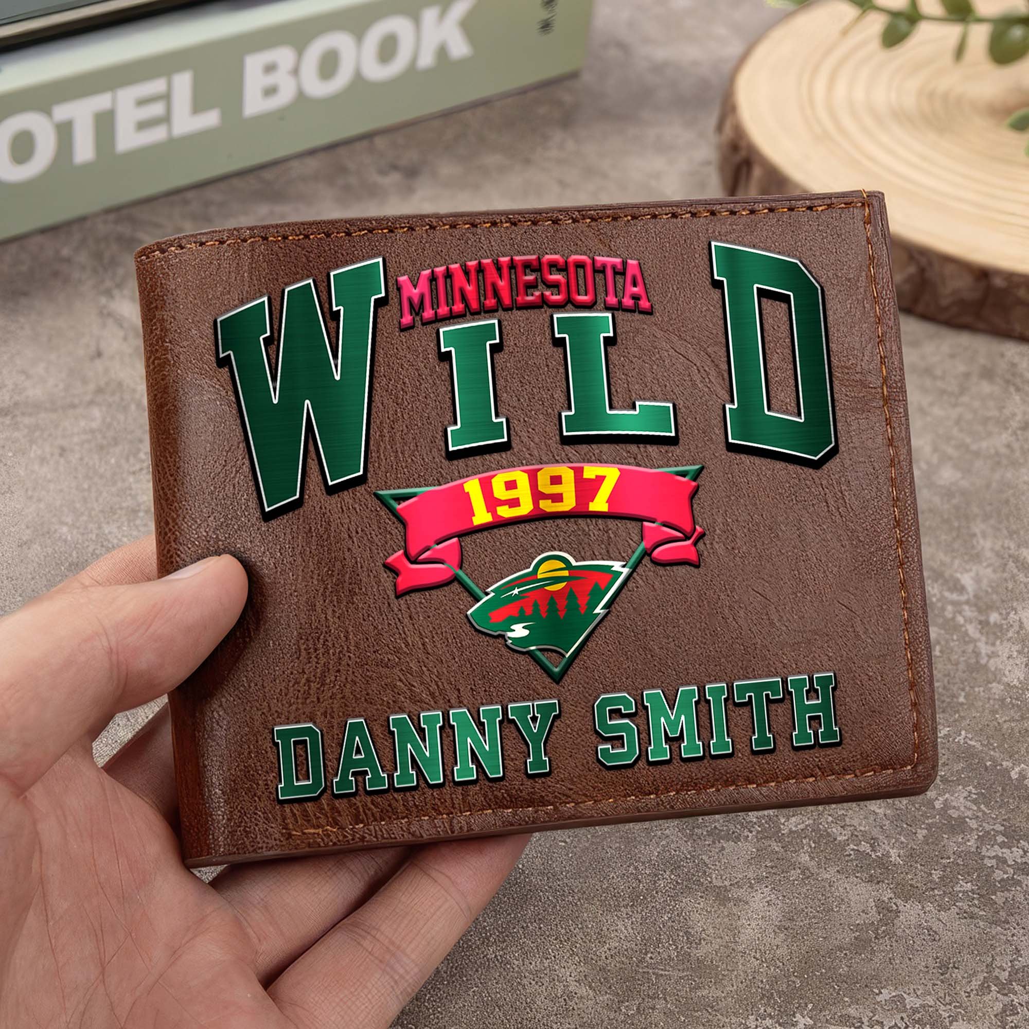 Sportswearmerch Minnesota Wild NHL Folded Wallet For Fan