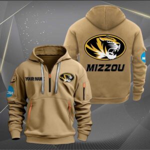 Sportswearmerch Missouri Tigers NCAA Personalized Half Zip Hoodie For Fan