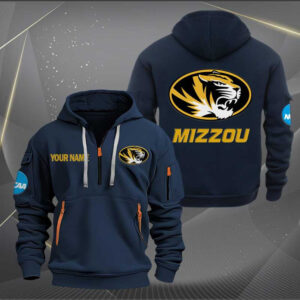 Sportswearmerch Missouri Tigers NCAA Personalized Half Zip Hoodie For Fan