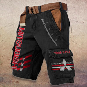 Sportswearmerch Mitsubishi Car Denim Shorts For Fan