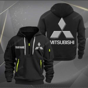 Sportswearmerch Mitsubishi Car Half Zip Hoodie For Fan