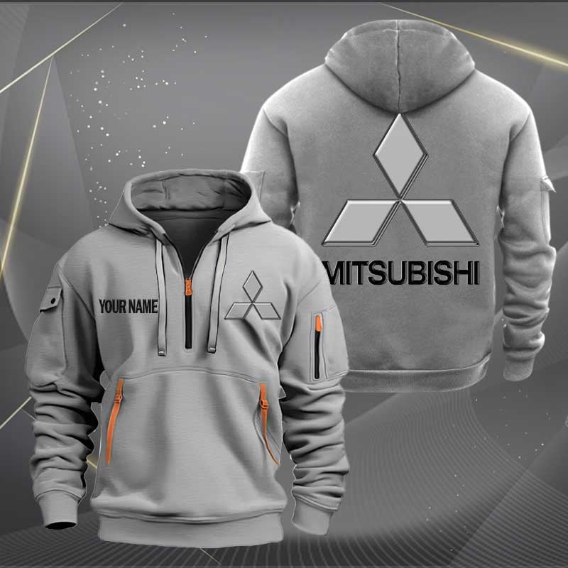 Sportswearmerch Mitsubishi Car Half Zip Hoodie For Fan