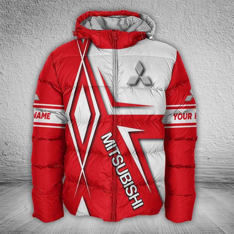 Sportswearmerch Mitsubishi Car Puffer Jacket For Fan