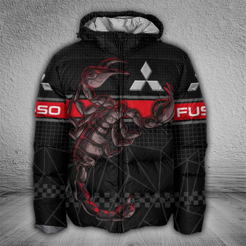 Sportswearmerch Mitsubishi Fuso Car Puffer Jacket For Fan