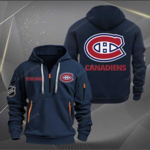 Sportswearmerch Montreal Canadiens NHL Half Zip Hoodie For Fan