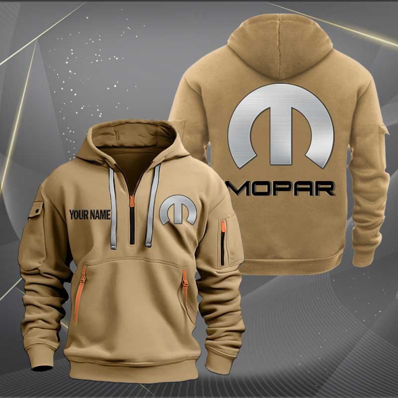Sportswearmerch Mopar Car Personalized Half Zip Hoodie For Fan