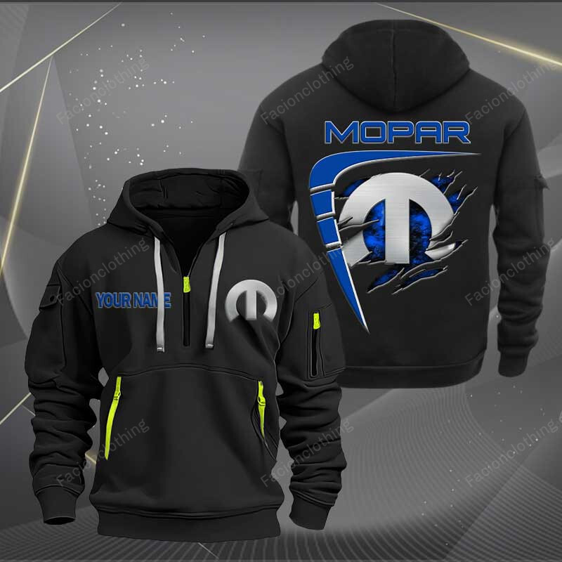 Sportswearmerch Mopar Car Personalized Half Zip Hoodie For Fan