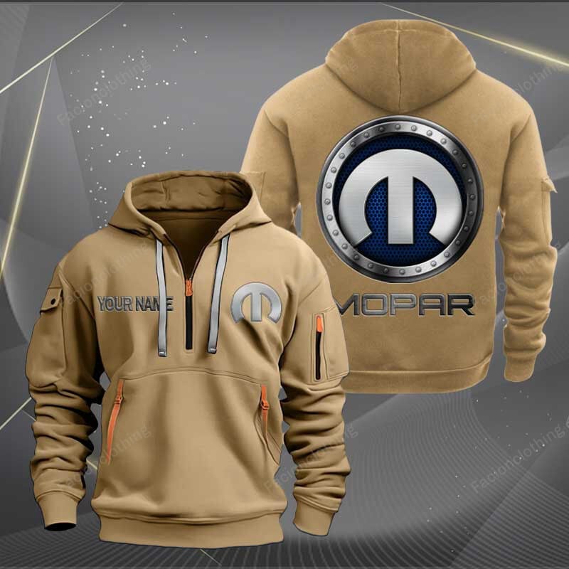 Sportswearmerch Mopar Car Personalized Half Zip Hoodie For Fan
