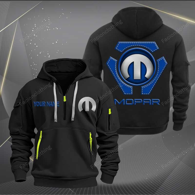 Sportswearmerch Mopar Car Personalized Half Zip Hoodie For Fan