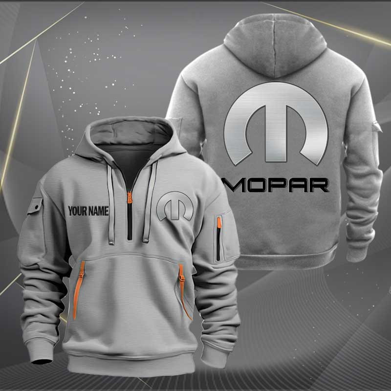 Sportswearmerch Mopar Car Personalized Half Zip Hoodie For Fan