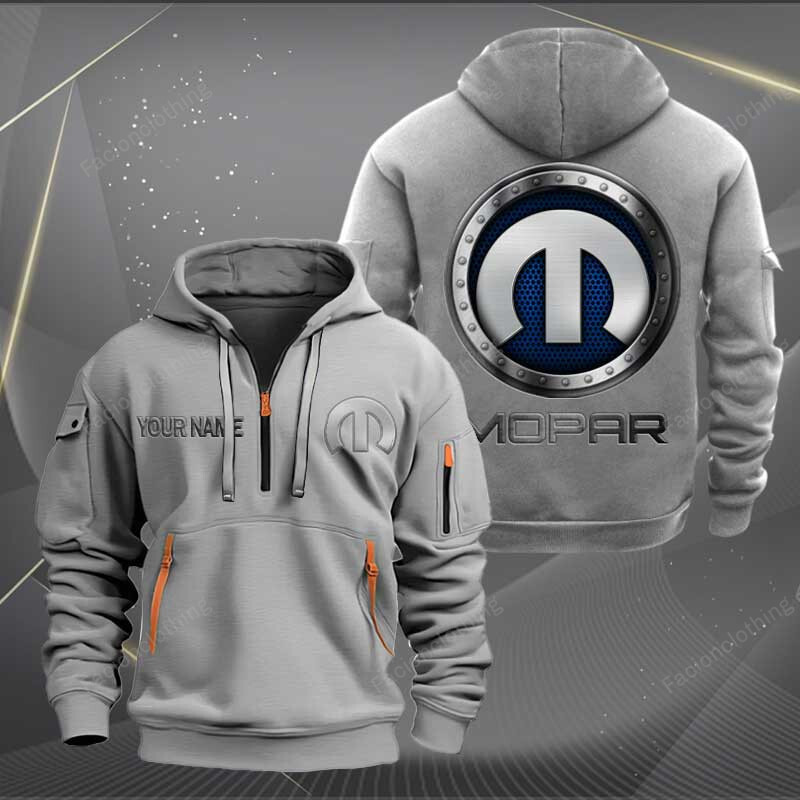 Sportswearmerch Mopar Car Personalized Half Zip Hoodie For Fan