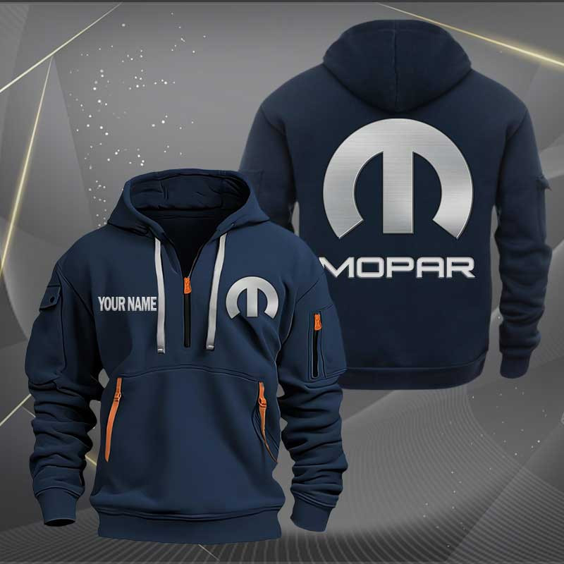 Sportswearmerch Mopar Car Personalized Half Zip Hoodie For Fan