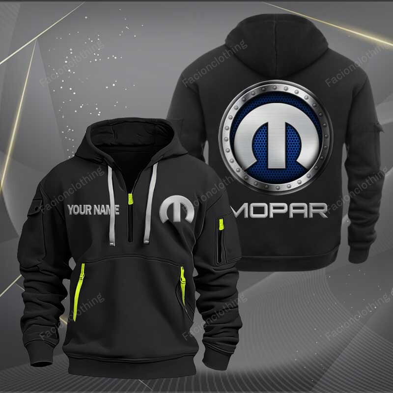 Sportswearmerch Mopar Car Personalized Half Zip Hoodie For Fan