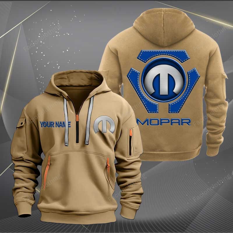Sportswearmerch Mopar Car Personalized Half Zip Hoodie For Fan