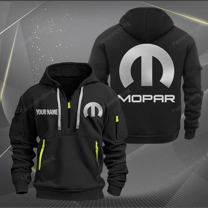 Sportswearmerch Mopar Car Personalized Half Zip Hoodie For Fan