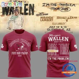 Sportswearmerch Morgan Wallen x Arizona Cardinals NFL New Design T-Shirt For Fan