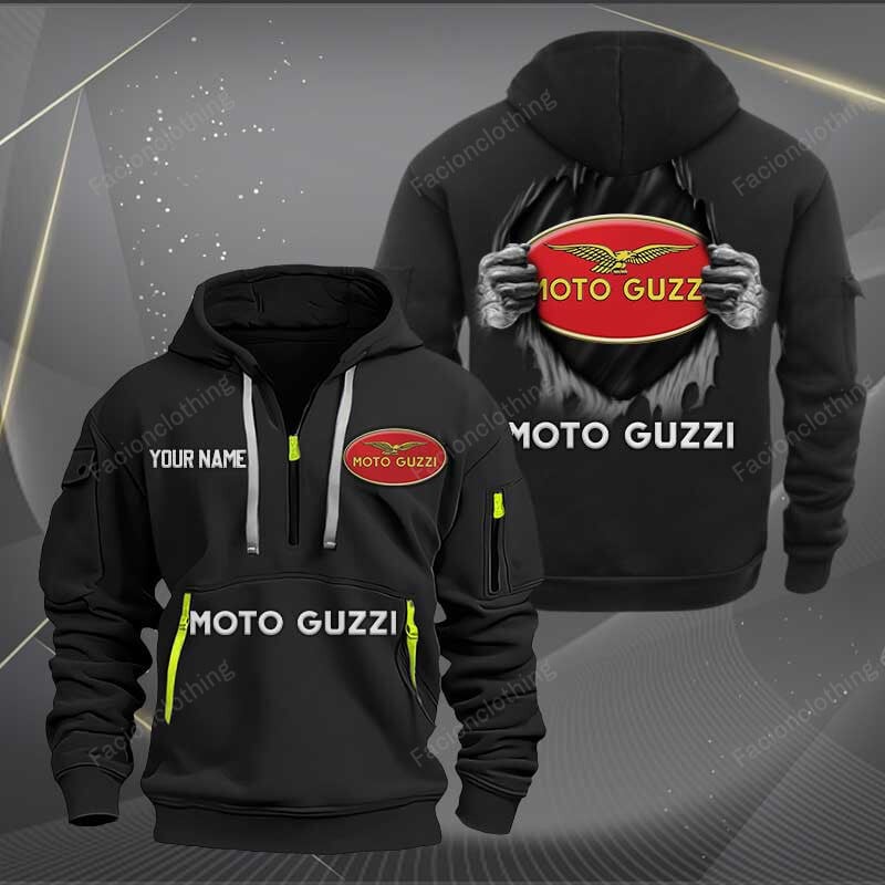 Sportswearmerch Moto-Guzzi Motorcycles Personalized Half Zip Hoodie For Fan