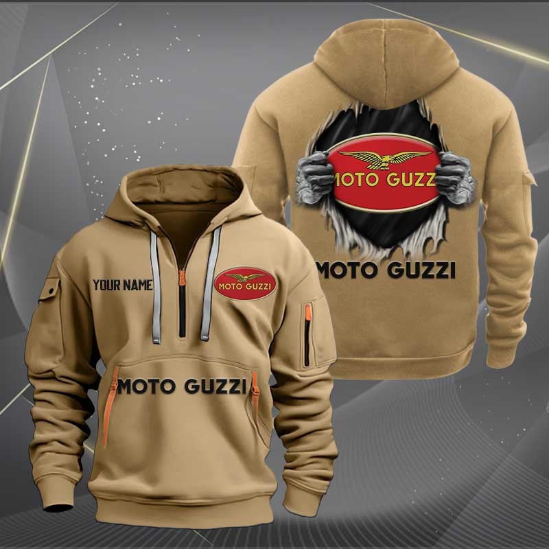 Sportswearmerch Moto-Guzzi Motorcycles Personalized Half Zip Hoodie For Fan
