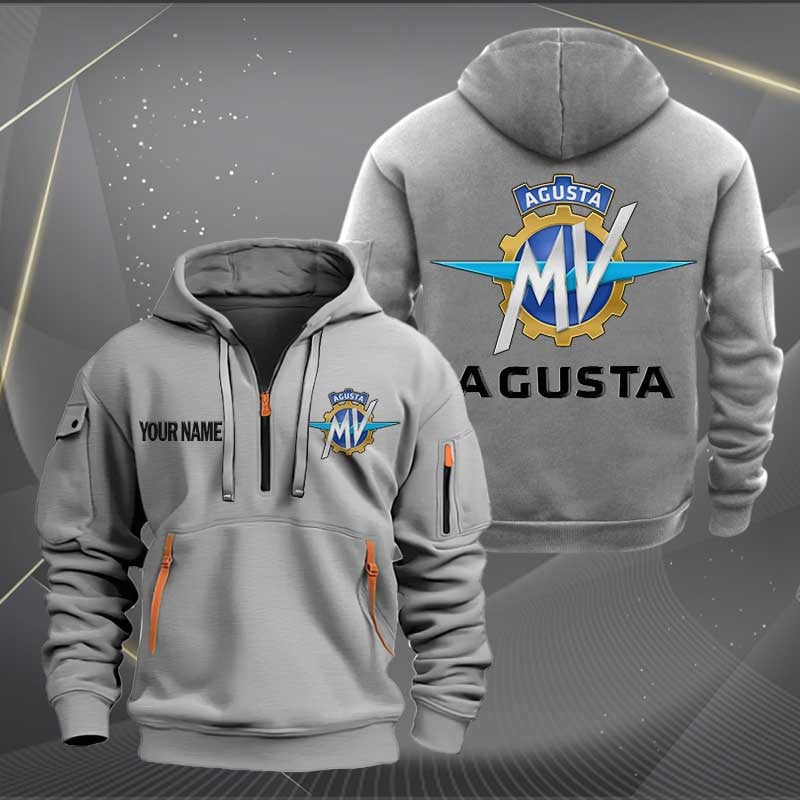 Sportswearmerch MV Agusta Motorcycle Half Zip Hoodie For Fan