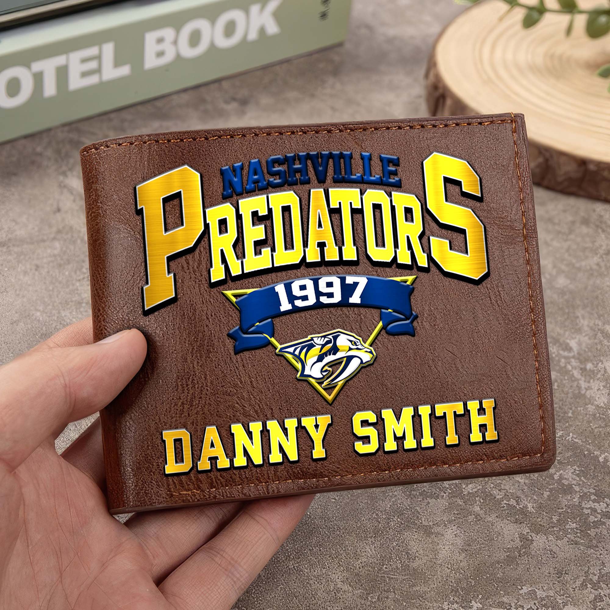 Sportswearmerch Nashville Predators NHL Folded Wallet For Fan