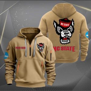 Sportswearmerch NC State Wolfpack Football NCAA Half Zip Hoodie For Fan