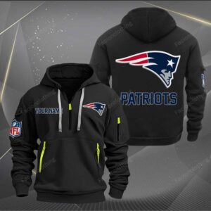 Sportswearmerch New England Patriots NFL Half Zip Hoodie For Fan