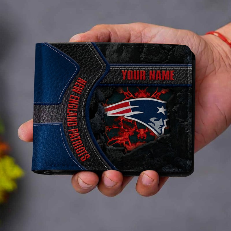 Sportswearmerch New England Patriots NFL Men Folded Wallet Gift For Fans