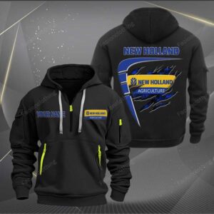Sportswearmerch New Holland Tractor Personalized Half Zip Hoodie For Fan