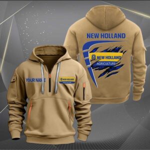 Sportswearmerch New Holland Tractor Personalized Half Zip Hoodie For Fan