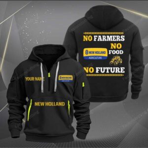 Sportswearmerch New Holland Tractor Personalized Half Zip Hoodie For Fan