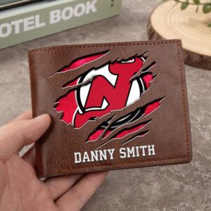 Sportswearmerch New Jersey Devils NHL Folded Wallet For Fan