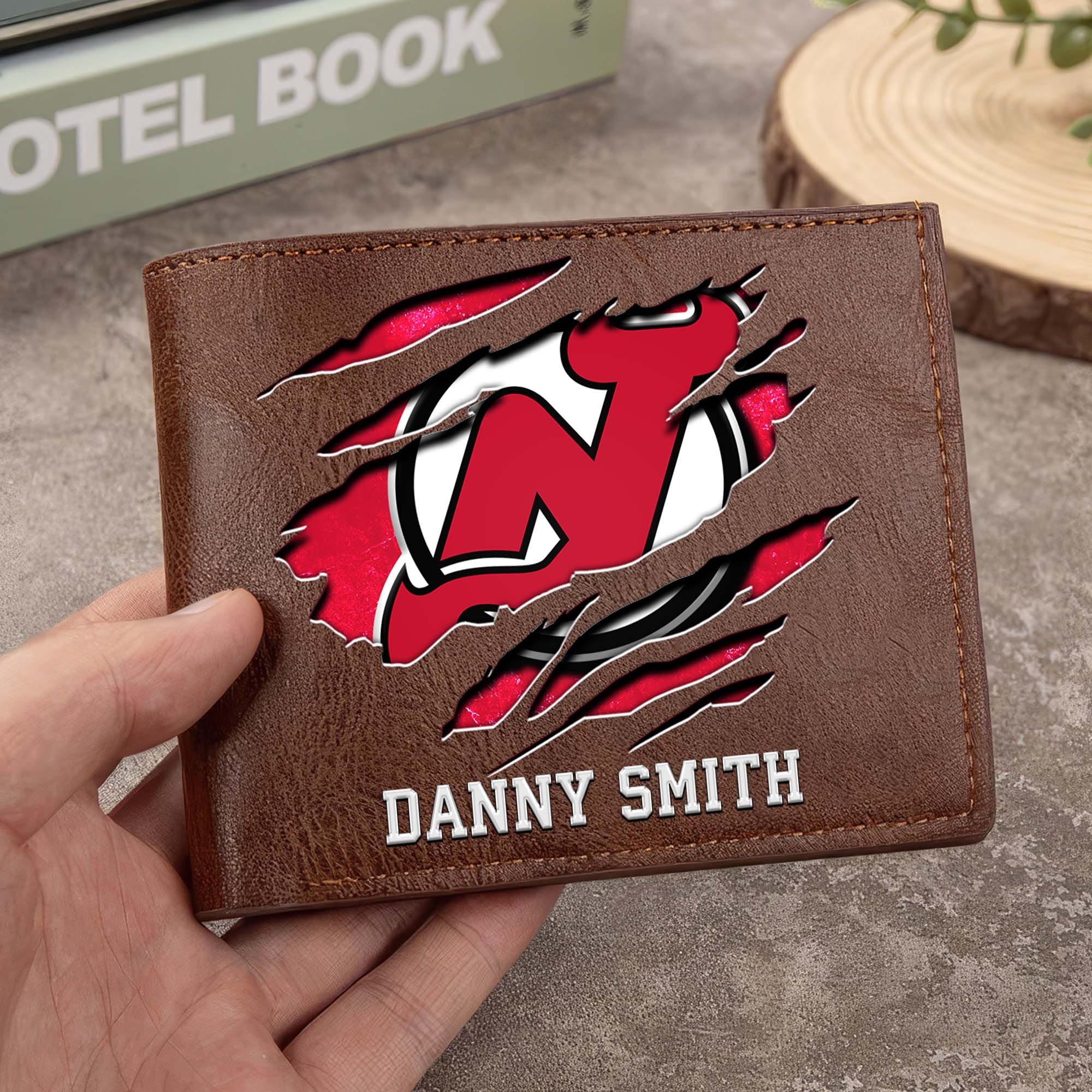 Sportswearmerch New Jersey Devils NHL Folded Wallet For Fan