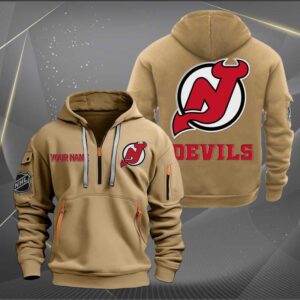Sportswearmerch New Jersey Devils NHL Half Zip Hoodie For Fan