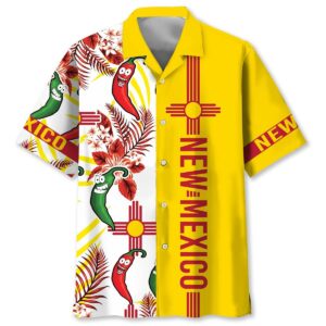 Sportswearmerch New Mexico Dancing Chilies Hawaiian Shirt For Fan
