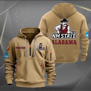Sportswearmerch New Mexico State Aggies NCAA Personalized Half Zip Hoodie For Fan