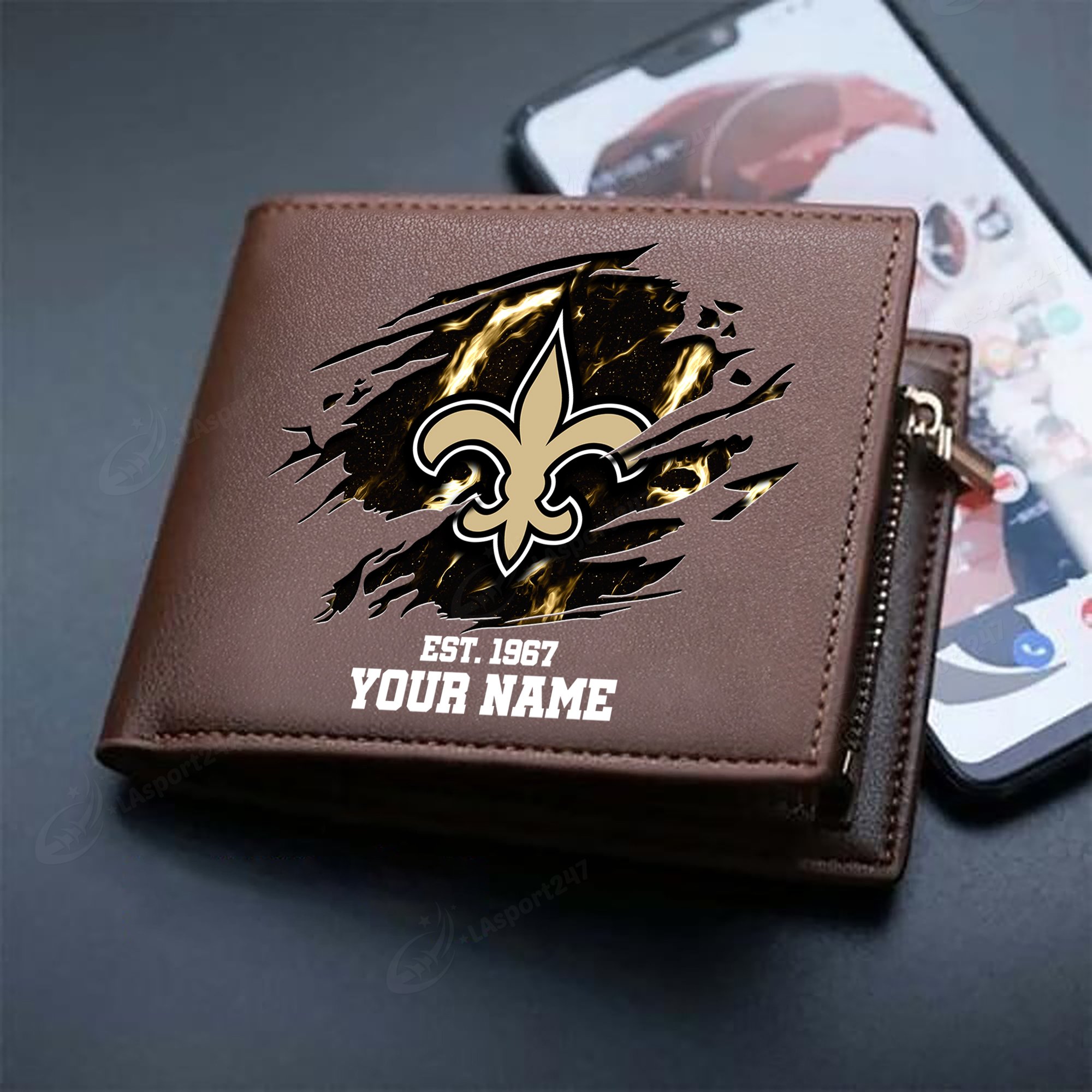 Sportswearmerch New Orleans Saints NFL Men Wallet For Fan
