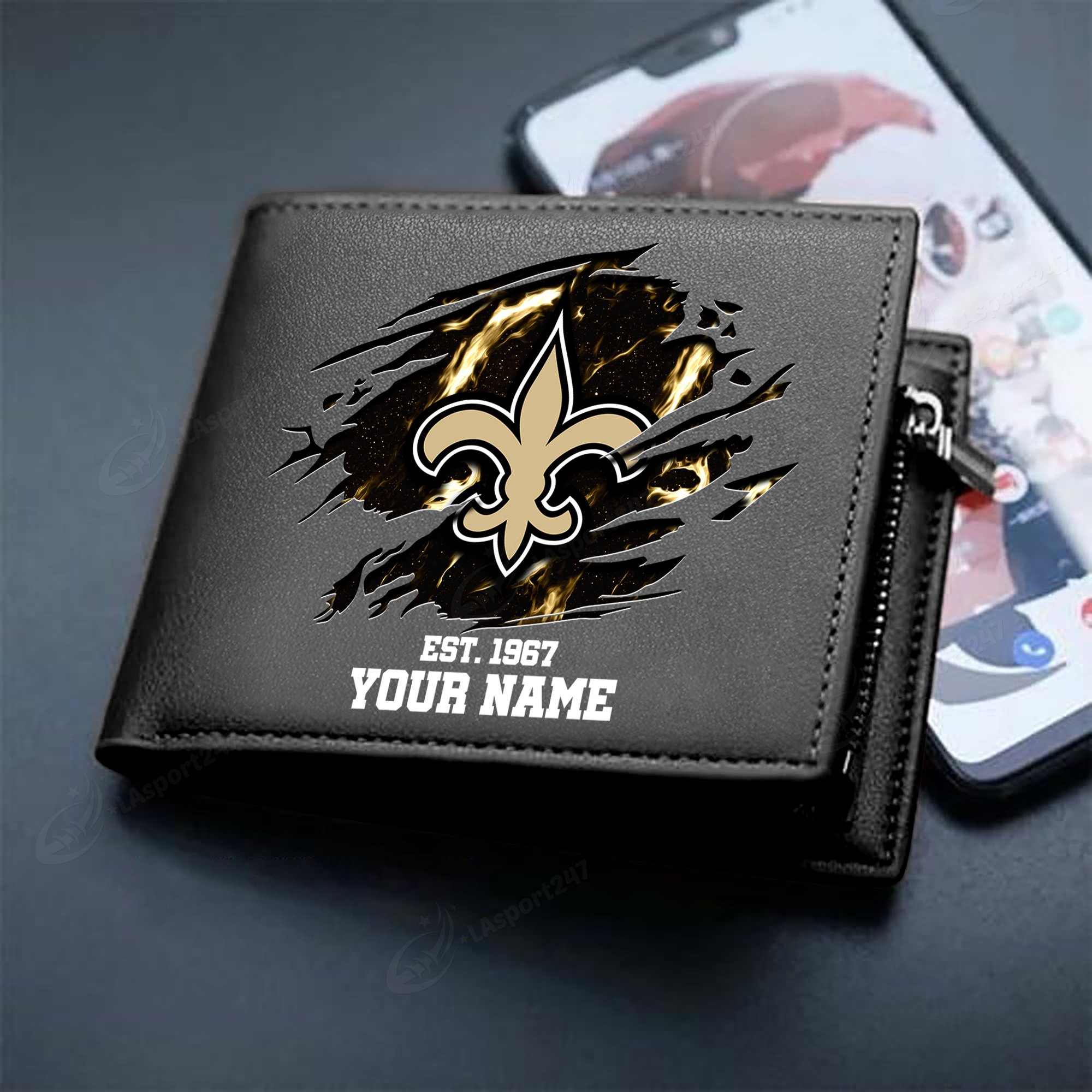 Sportswearmerch New Orleans Saints NFL Men Wallet For Fan