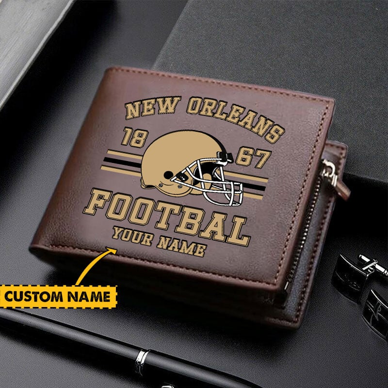 Sportswearmerch New Orleans Saints NFL Personalized Men Wallet For Fan