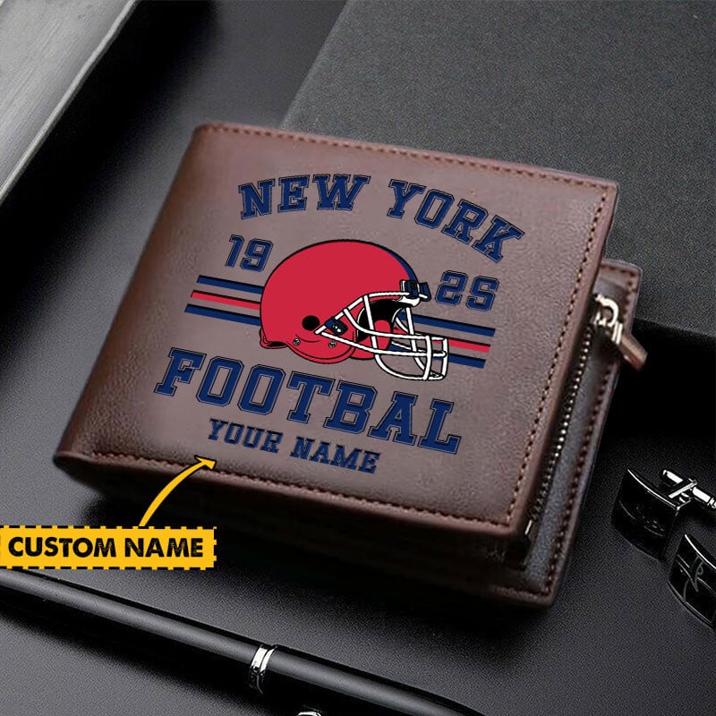 Sportswearmerch New York Giants NFL Personalized Men Wallet For Fan