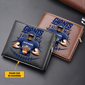 Sportswearmerch New York Giants NFL Personalized Men Wallet For Fan