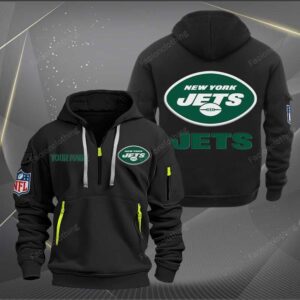 Sportswearmerch New York Jets NFL Half Zip Hoodie For Fan
