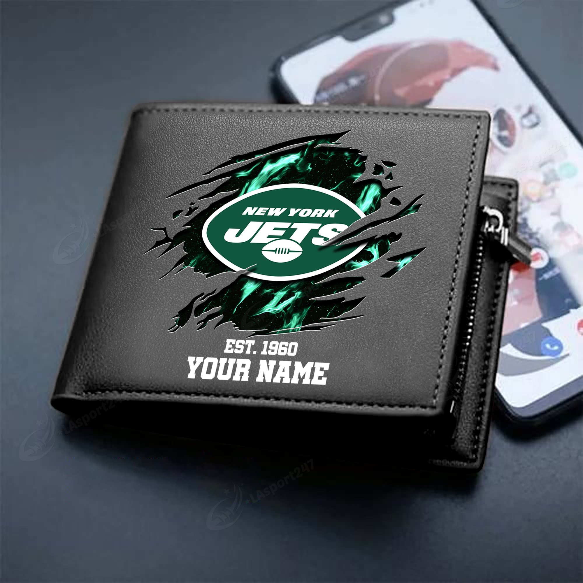 Sportswearmerch New York Jets NFL Men Wallet For Fan