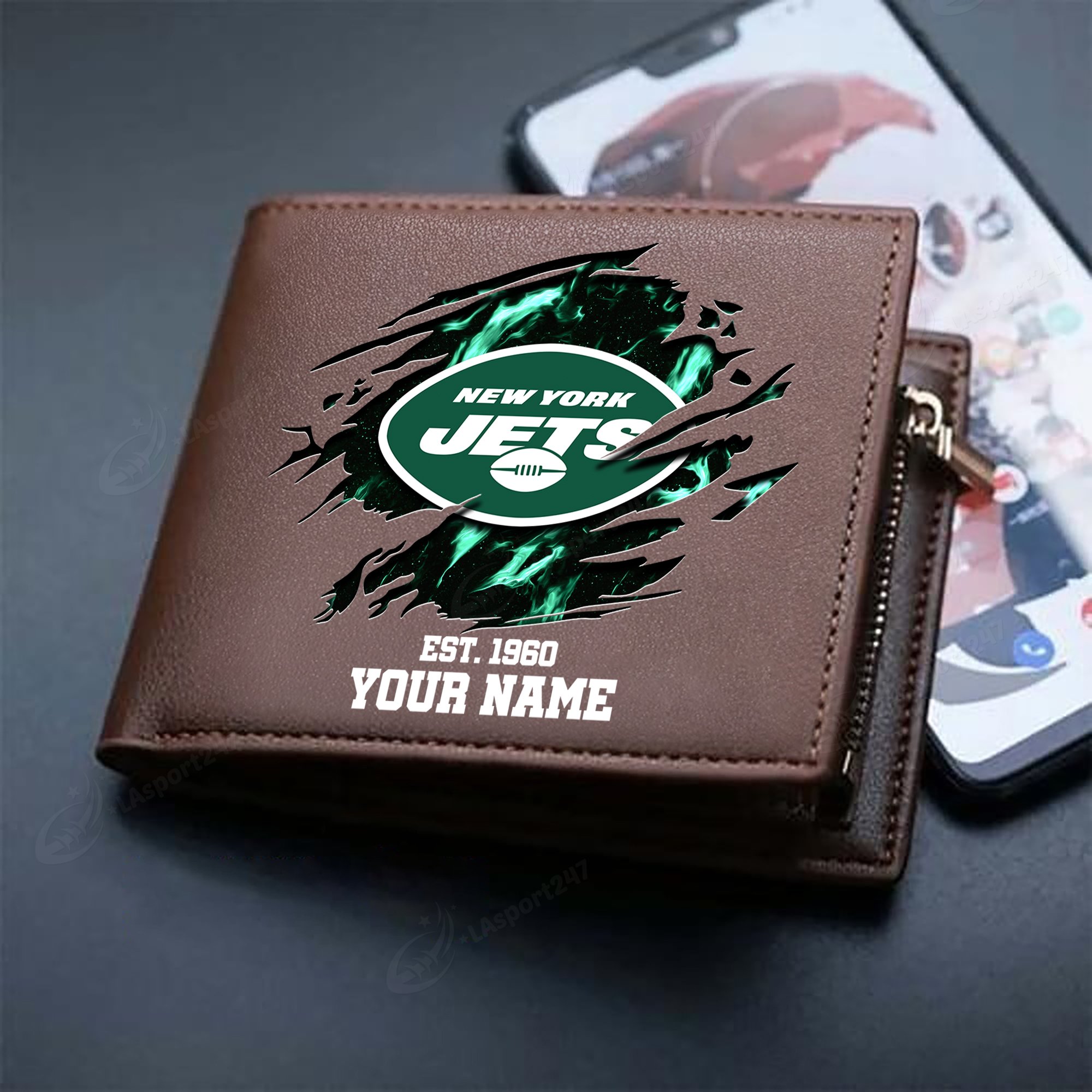 Sportswearmerch New York Jets NFL Men Wallet For Fan