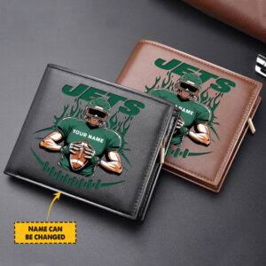 Sportswearmerch New York Jets NFL Personalized Men Wallet For Fan