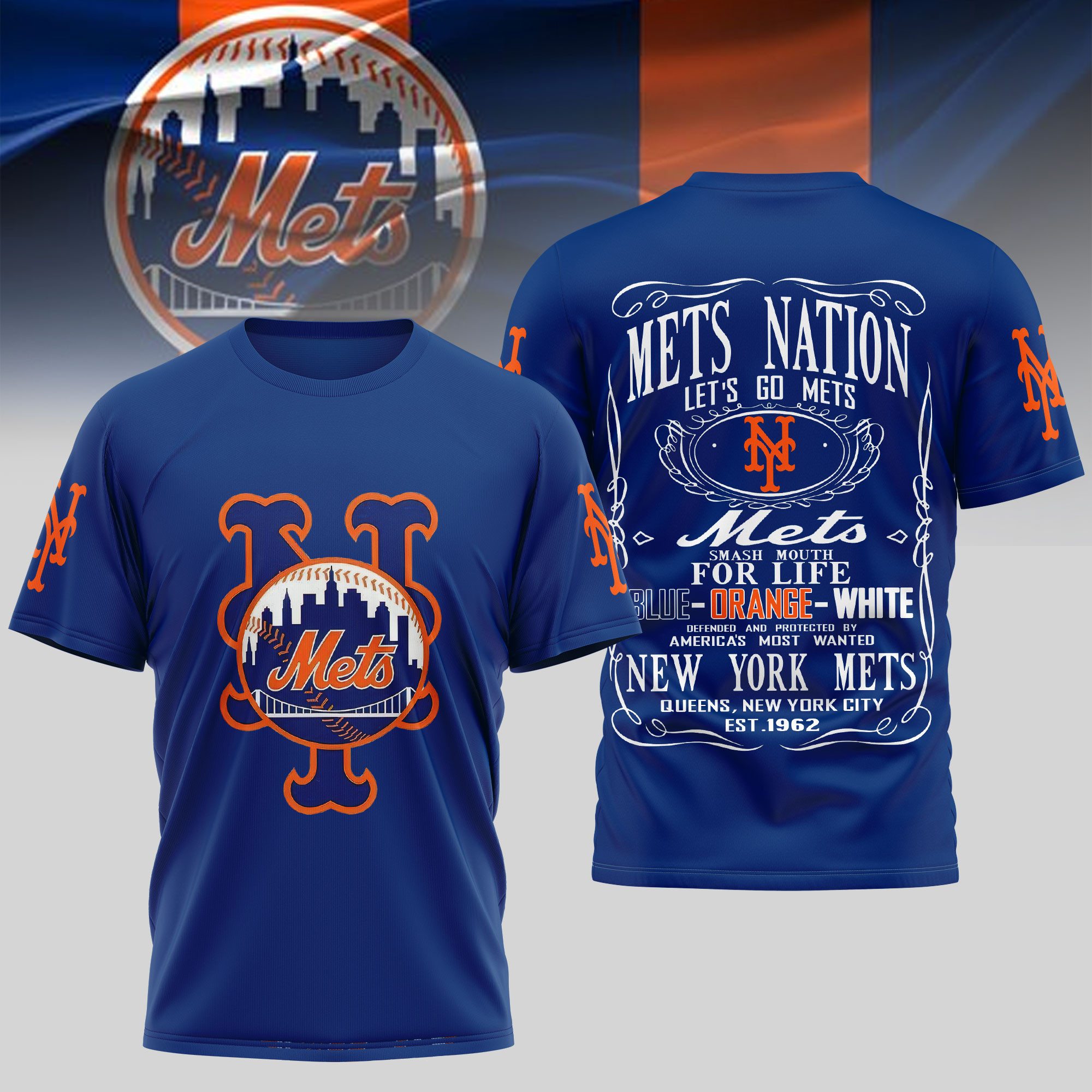 Sportswearmerch New York Mets MLB Personalized T-shirt For Fan